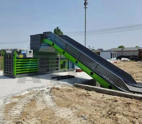 베일 밀도 고객 2300 KG 컨베이어와 함께 수압 수평 알루미늄 발링 머신