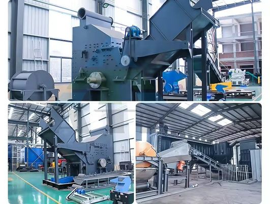 카드 보디 처리 55kW 전력 자동차 분쇄 구리 알루미늄 캔 분쇄 햄어 밀
