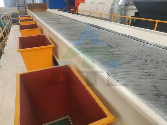 2000kg 무게 매립지 폐기물 처리 기계에 대한 수동 분류 등급 테이블