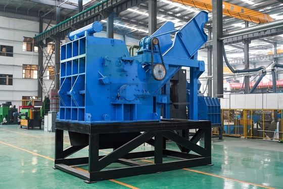 50kW 전력 자동차 껍질 자전거 철강 폐기물용 자동 폐기물 금속 분쇄 기계