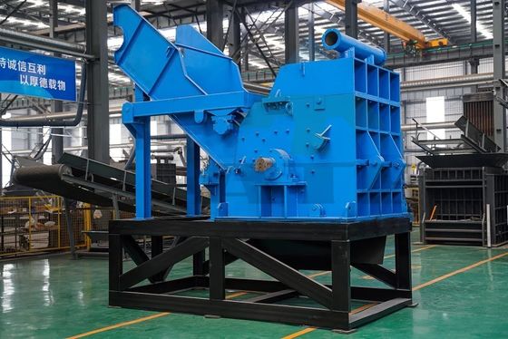 50kW 전력 자동차 껍질 자전거 철강 폐기물용 자동 폐기물 금속 분쇄 기계