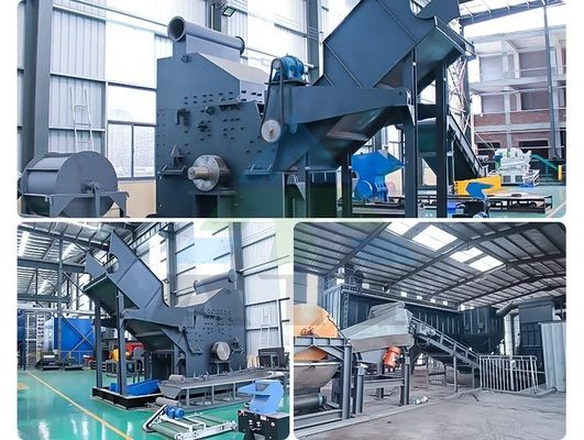 50kW 전력 자동차 껍질 자전거 철강 폐기물용 자동 폐기물 금속 분쇄 기계
