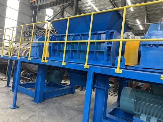 2200KG 무게 금속 두 개의 샤프트 쉐리더 기계 플라스틱 폐기물 섬유를 쉐리더
