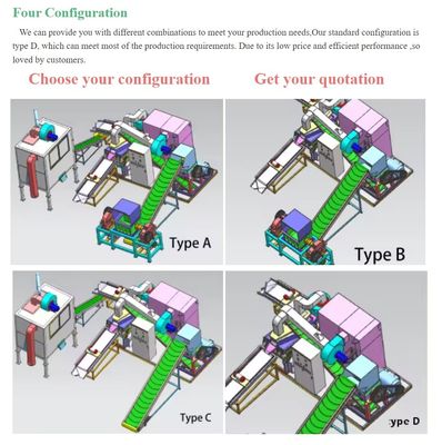구리 잔재 가공 재료 구리 케이블 재활용을 위한 금속 Granule Granulator