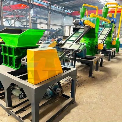 7500kg 무게 태양 전지 패널 재활용 기계/ PCB 폐기물 회로 보드 재활용 라인/