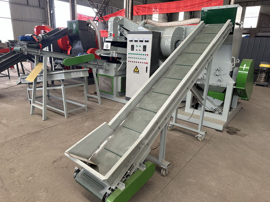 300-500kg/h 용량 자동 케이블 곡선을 위한 구리 와이어 재활용 기계