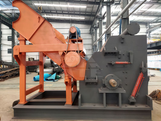 30kW 강력한 폐기물 철강 철강 금속 폐기물 금속 분쇄 공장 철강 분쇄 기계