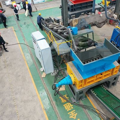 사용 된 타이어 듀플 샤프트 쉐러더 폐기물 타이어 재활용 기계 타이어 쉐러더 기계 2200 kg