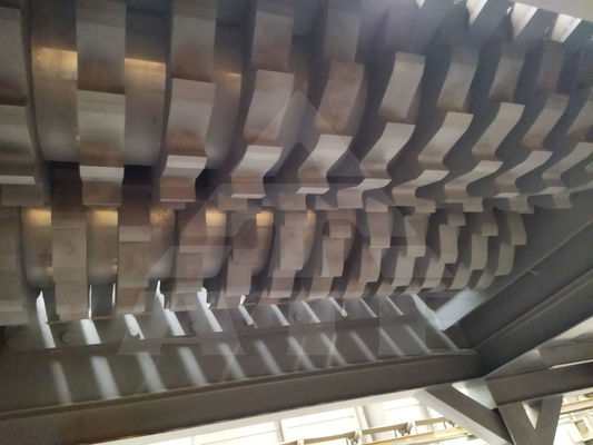 50kW 플라스틱 병 트럭 타이어 및 폐기물 금속 재활용을 위한 이중 셰프트 쉐리더