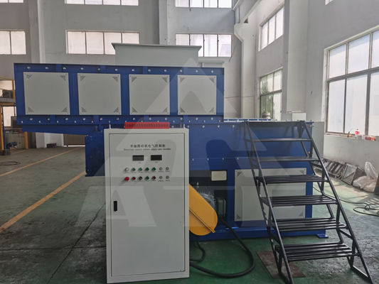 22kW 단일 샤프트 분쇄기 고 용량 플라스틱 카드보드 및 종이 재활용