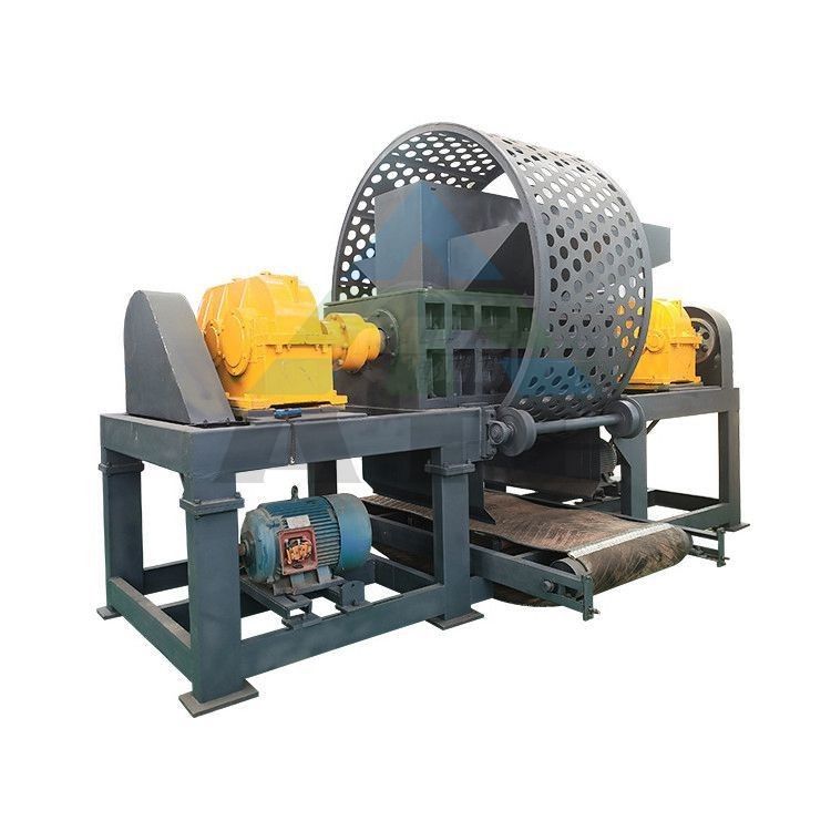 사용 된 타이어 듀플 샤프트 쉐러더 폐기물 타이어 재활용 기계 타이어 쉐러더 기계 2200 kg