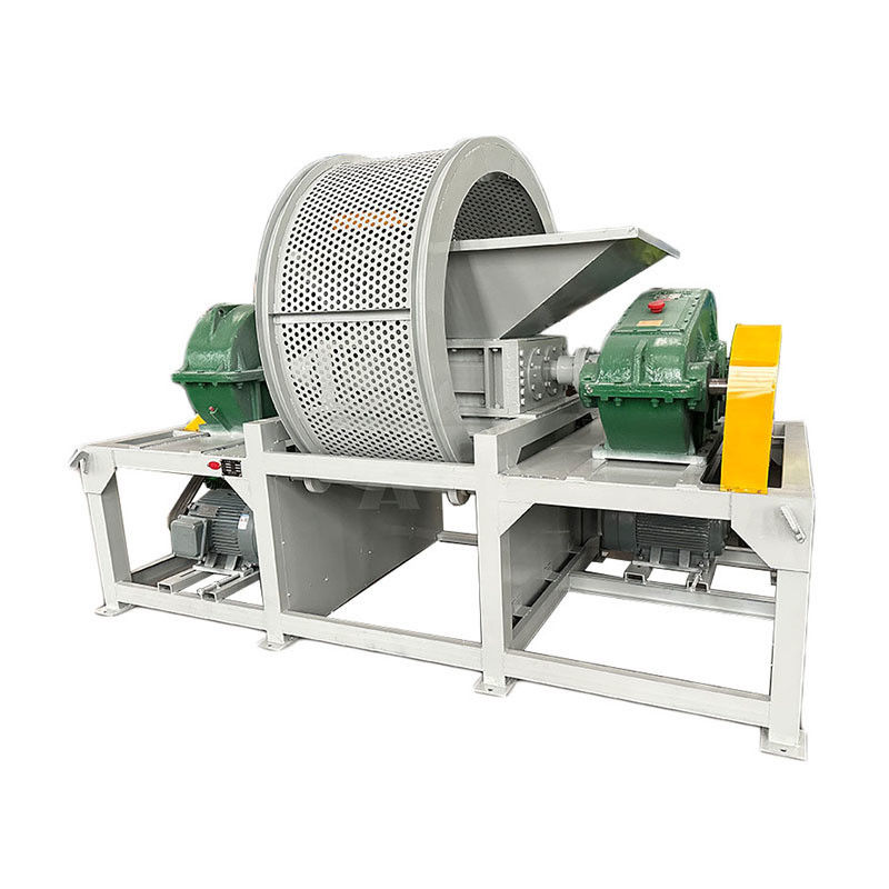 5000kg 모터 목재 팔레트 이중 셰프트 쉐더 타이어 머신 플라스틱 덩어리 쉐더 머신